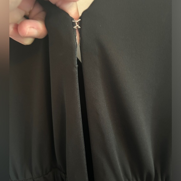 Le Chateau & Roxy Earle Colab beautiful black jumper. long waist ties, lined - Picture 6 of 11